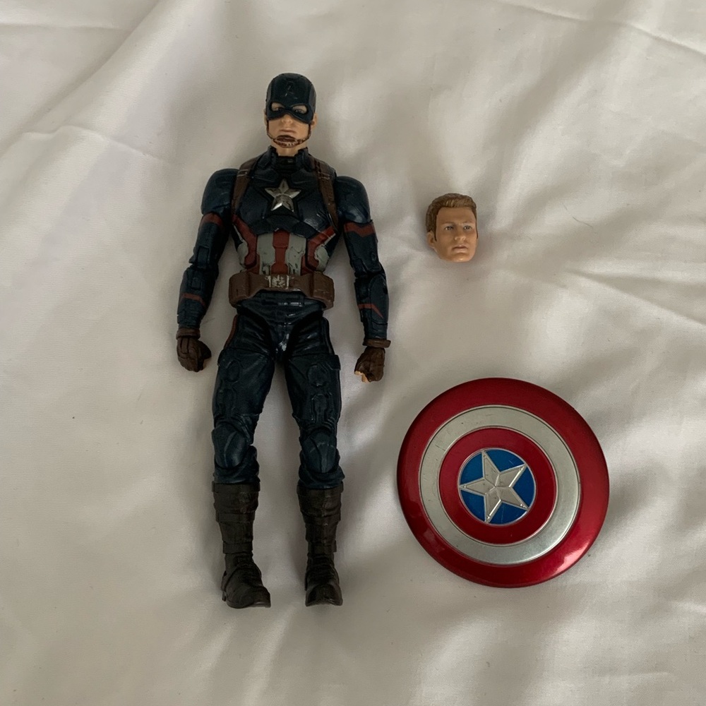 Captain America Action Figure with Shield - Marvel Legends